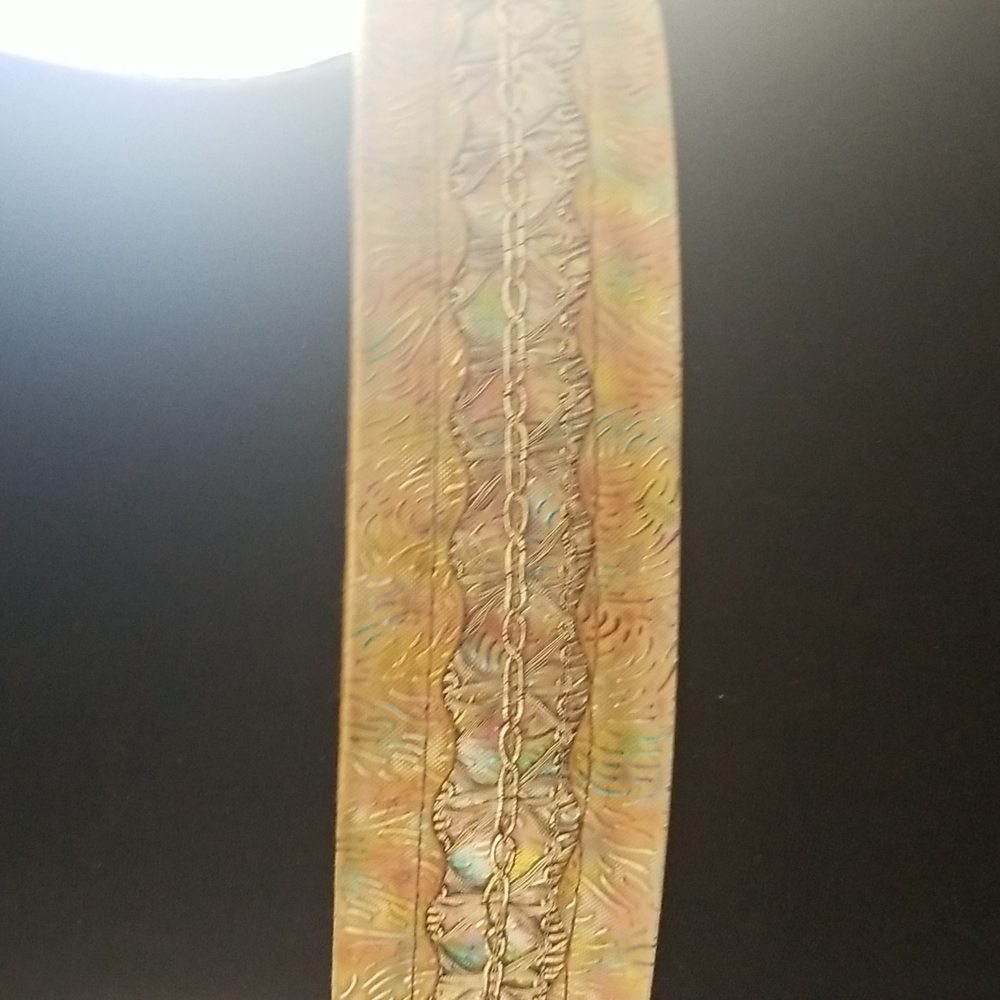 Beautiful 2 1/4 inch wide belt.  No markings. 37 1/2 long.   7/20 list - Picture 3 of 3
